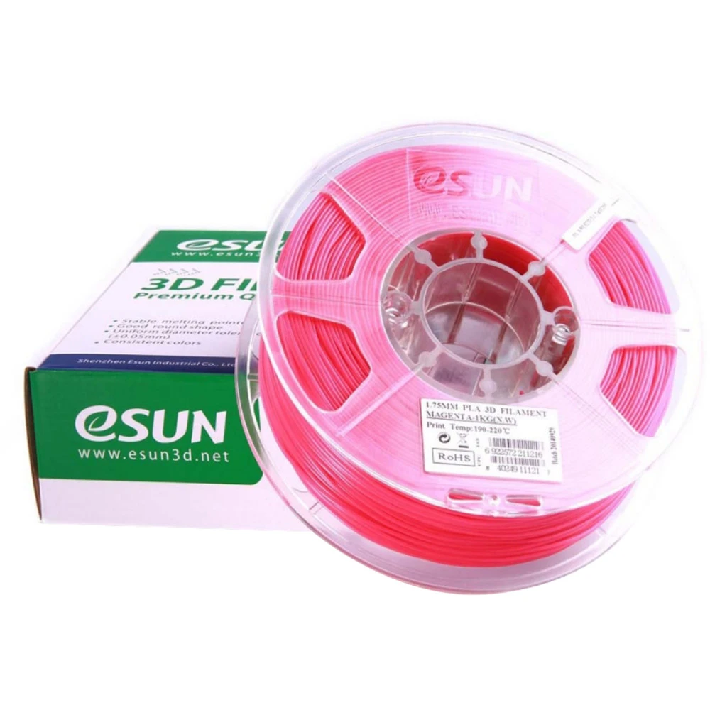 Расходный материалы для 3D-печати ESUN 3D PLA+ Пластик MagentaМалиновый 1.75mm 1kg roll PLA+175M1