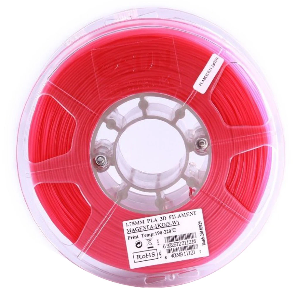 Расходный материалы для 3D-печати ESUN 3D PLA+ Пластик MagentaМалиновый 1.75mm 1kg roll PLA+175M1