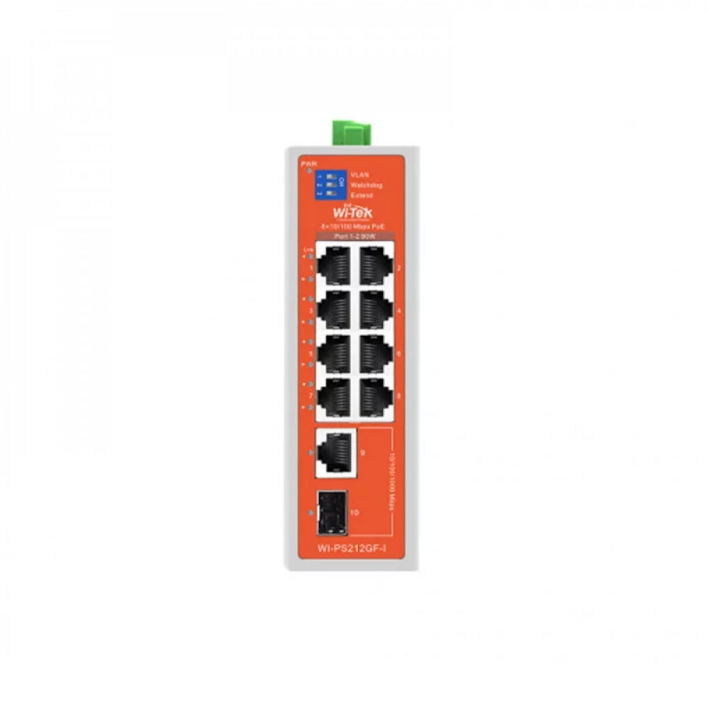 Коммутатор Wi-Tek WI-PS212GF-I v2 1000 Base-T (1000 мбит/с)