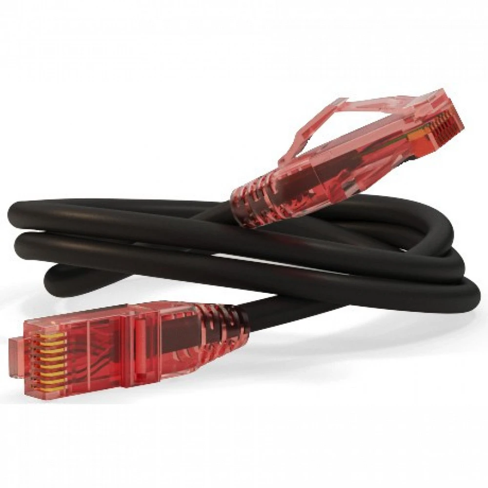 Патч-корд Hyperline PC-LPM-UTP-RJ45-RJ45-C5e-0.3M-LSZH-BK