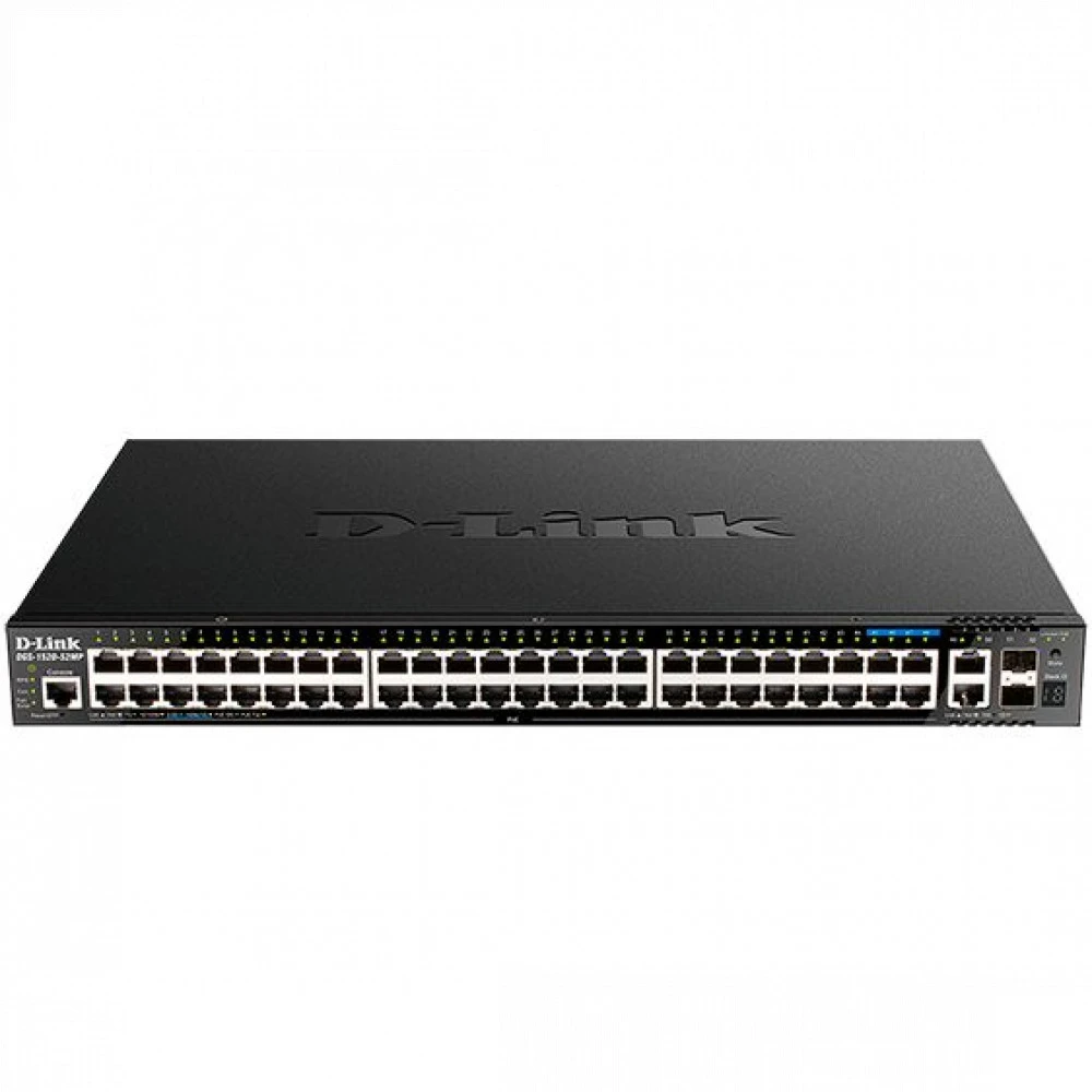 Коммутатор D-link DGS-1520-52MP/A1A 1000 Base-T (1000 мбит/с), 2 SFP порта