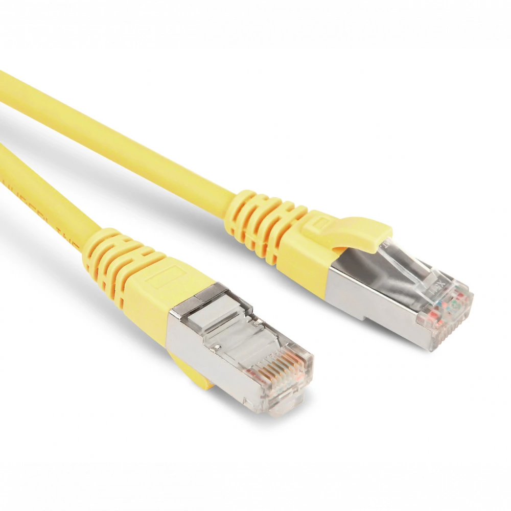 Патч-корд Hyperline PC-LPM-STP-RJ45-RJ45-C5e-1M-LSZH-YL