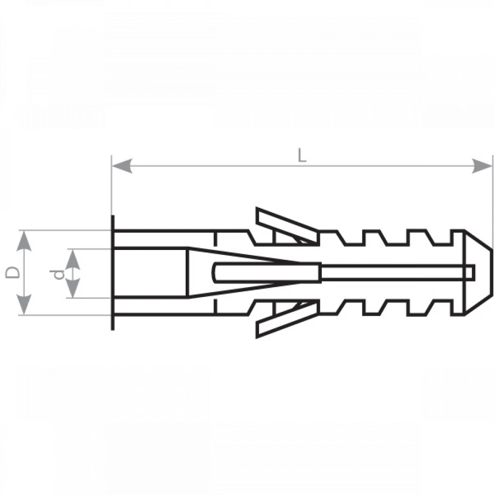 Аксессуар для оптических сетей Hyperline Дюбель 6.0x30 (100 шт) FEN-06C