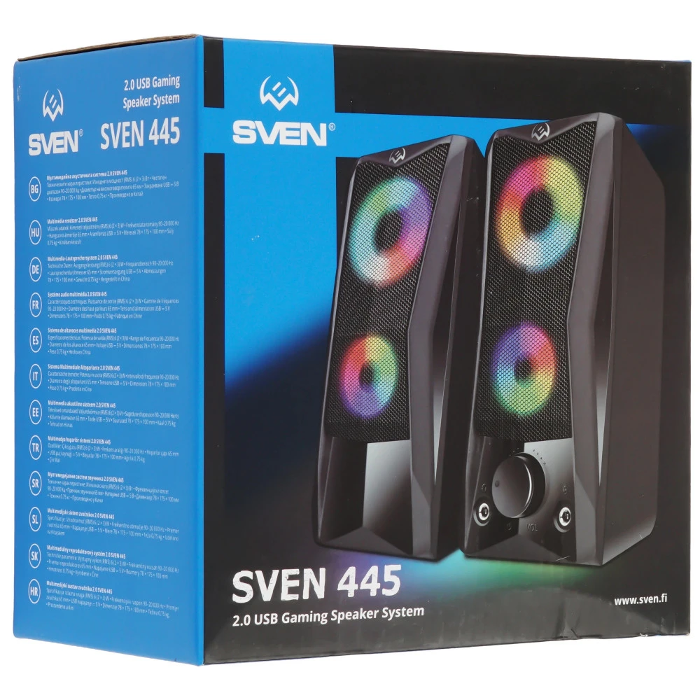 Компьютерные колонки Sven 445 - Black SVEN 445 Черный