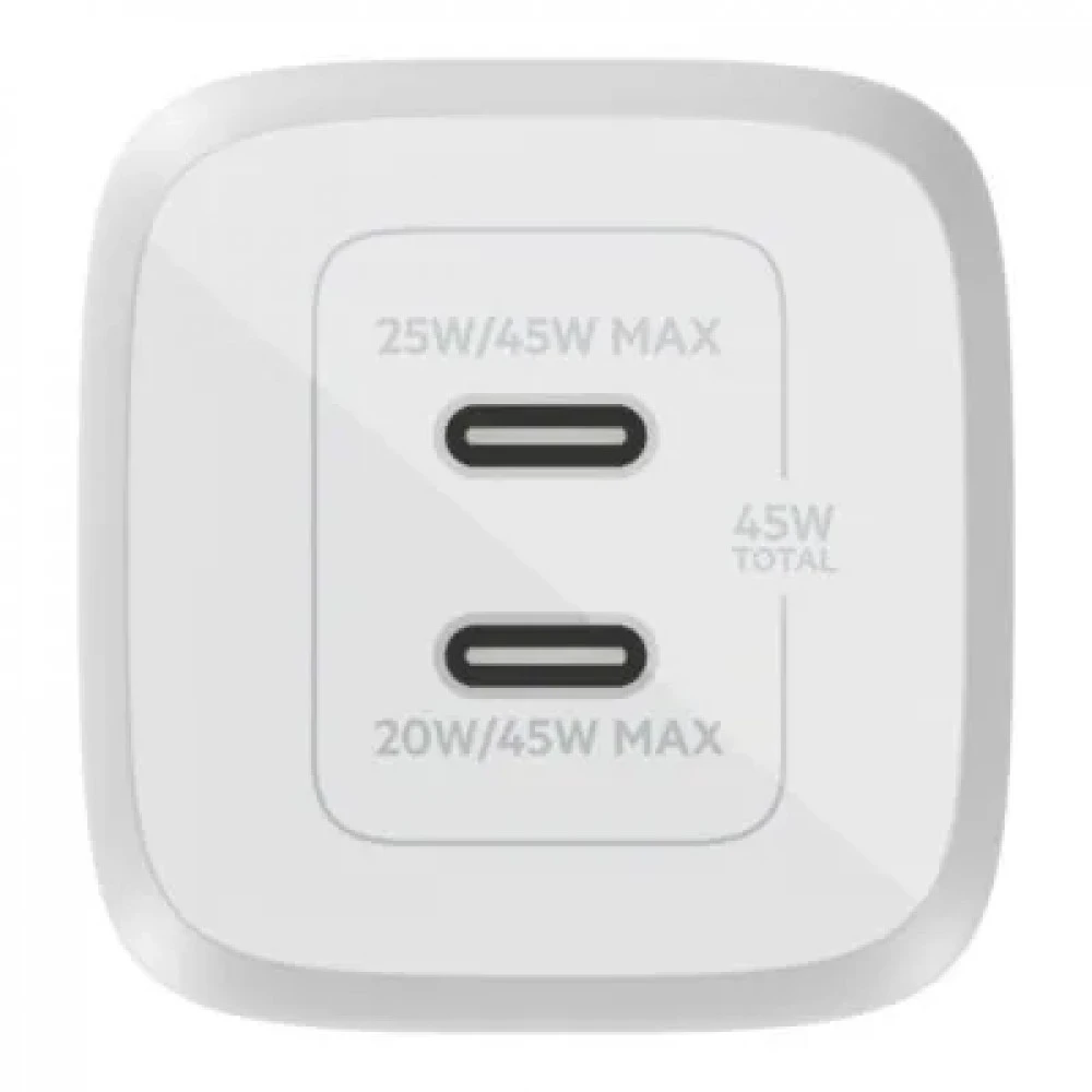 Belkin Dual USB-C GaN Charger WCH011vfWH 45