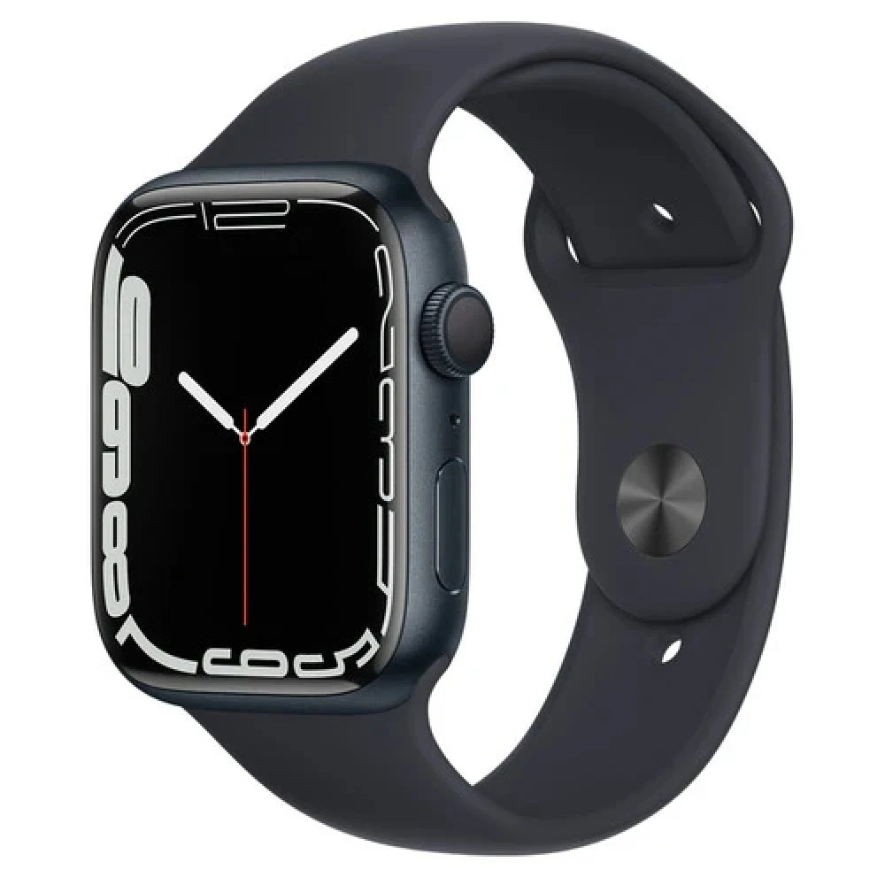 Apple Watch Series 7 GPS 41mm Midnight Aluminium Case with Midnight Sport Band MKMX3GK Смарт-часы