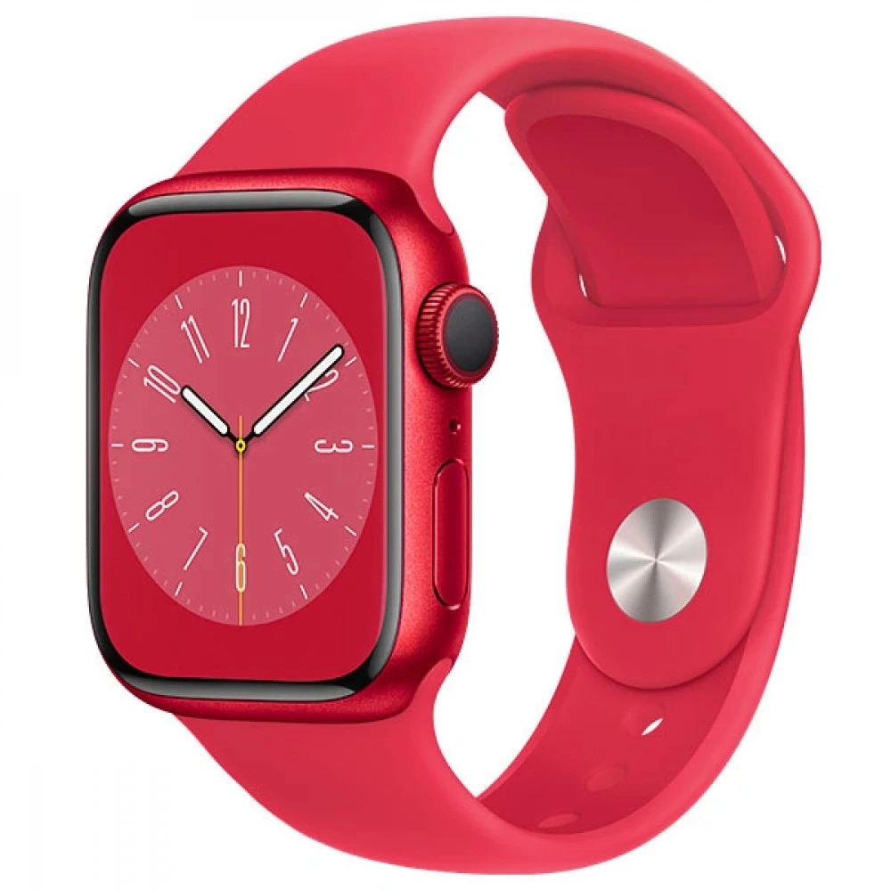 Apple Watch Series 8 GPS 45mm (PRODUCT)RED Aluminium Case with (PRODUCT)RED Sport Band - Regular MNP43GK Смарт-часы