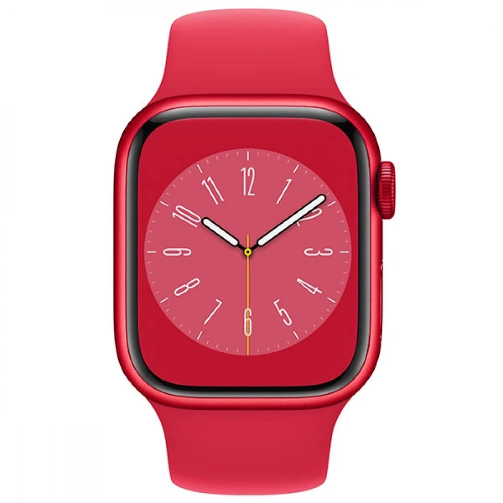 Apple Watch Series 8 GPS 45mm (PRODUCT)RED Aluminium Case with (PRODUCT)RED Sport Band - Regular MNP43GK Смарт-часы