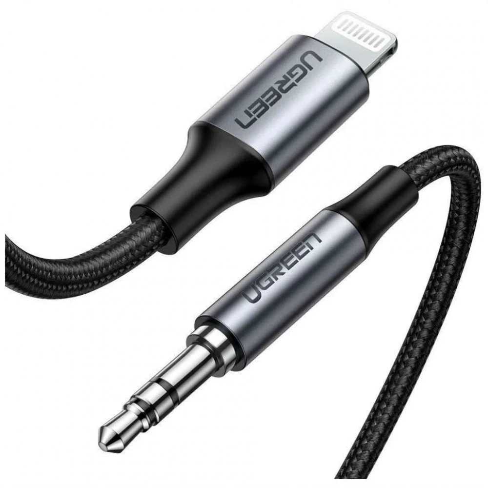 Кабель интерфейсный UGREEN US315 70509 MINI JACK 3.5 (input) - Lightning (8pin)