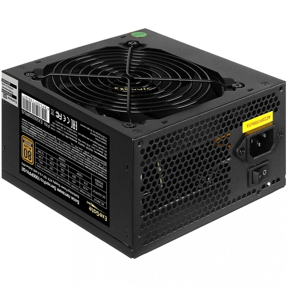 Серверный блок питания ExeGate ServerPRO 80 PLUS Bronze 1000PPH-SE EX292208RUS ATX, 1000 Вт