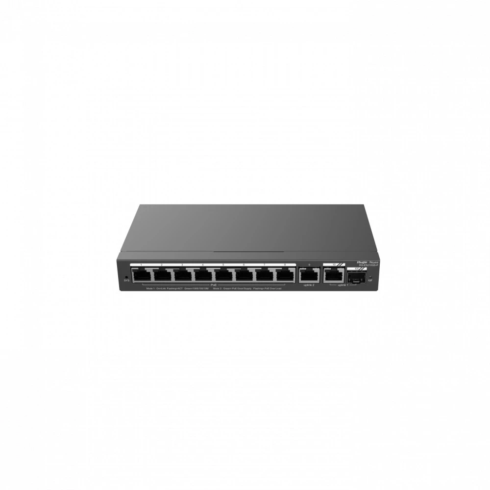 Коммутатор Ruijie RG-ES210GS-P 1000 Base-T (1000 мбит/с), 1 SFP порт