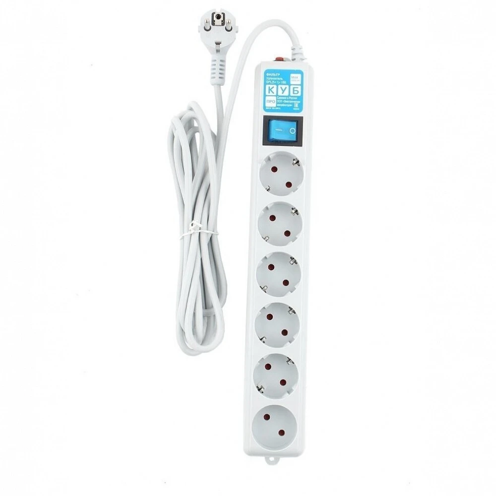 Сетевой фильтр Power Cube SPL(5+1)-16B-P-1,9M