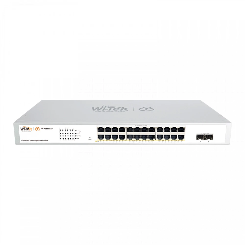 Коммутатор Wi-Tek WI-PCES326GF v2 1000 Base-T (1000 мбит/с), 2 SFP порта