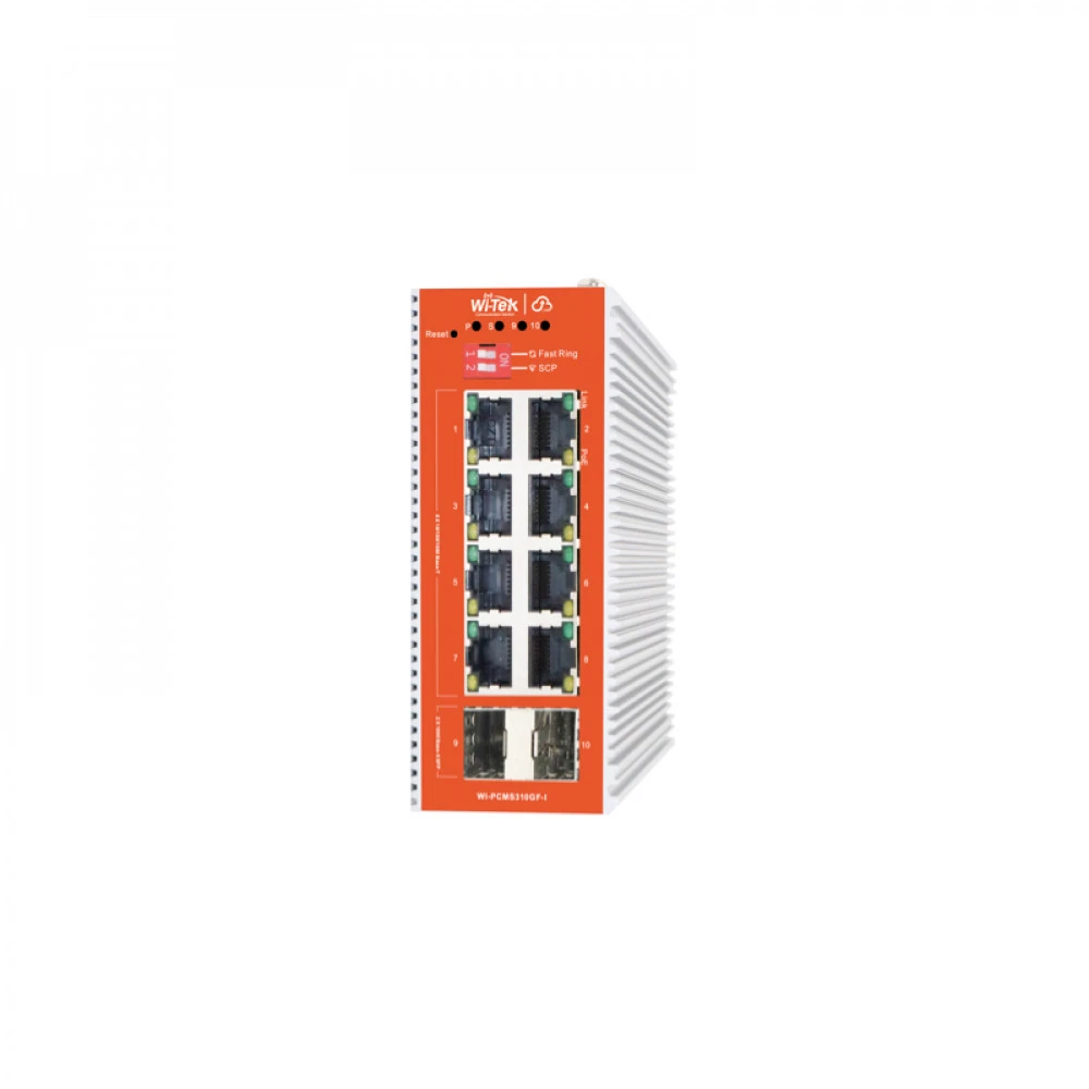 Коммутатор Wi-Tek WI-PCMS310GF-I 1000 Base-T (1000 мбит/с), 2 SFP порта