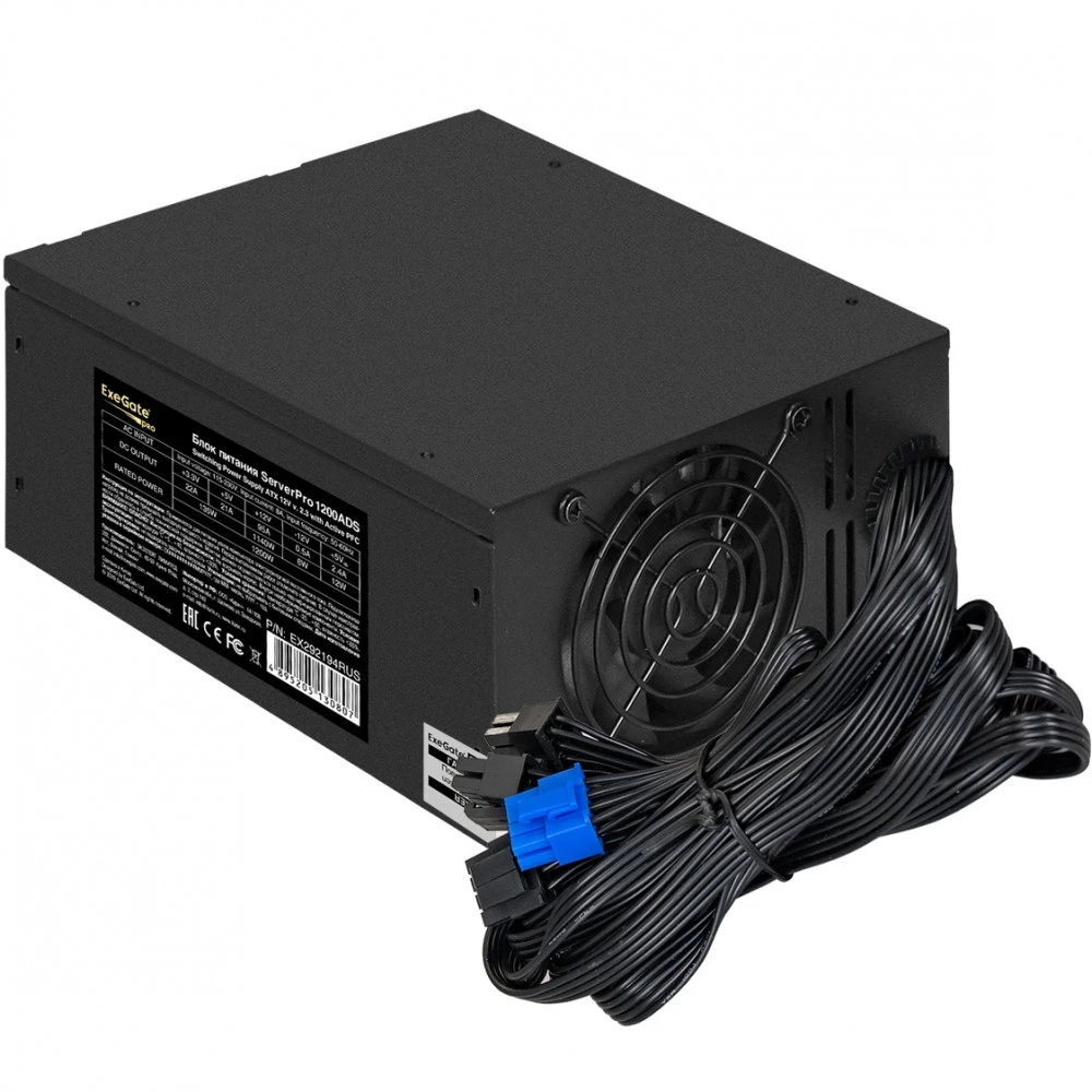 Серверный блок питания ExeGate ServerPRO-1200ADS EX292194RUS ATX, 1200 Вт