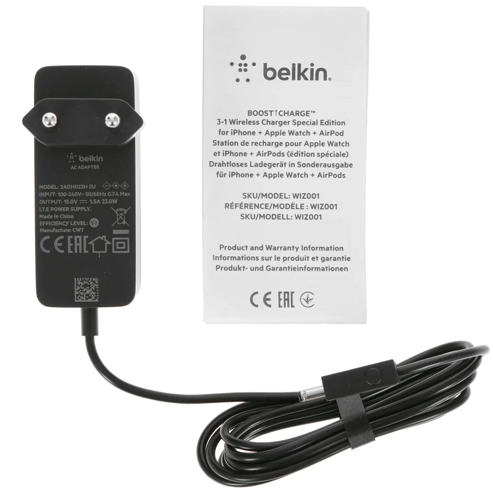 Belkin Wireless Pad/Stand/Apple Watch Black WIZ001vfBK 15