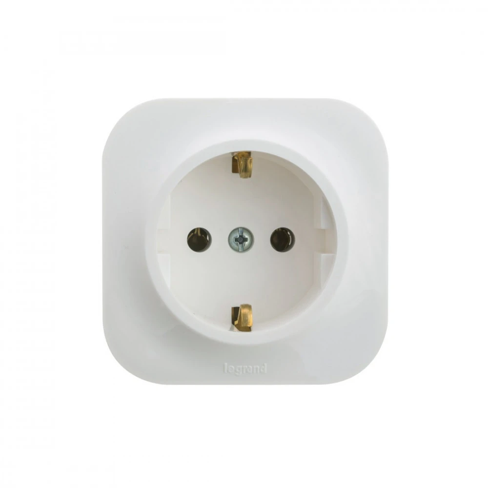 Розетка Legrand Розетка с зк Legrand Forix 16A 250В IP20 накладная белый 782411