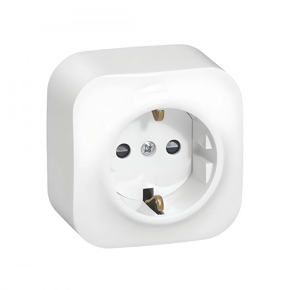 Розетка Legrand Розетка с зк с зш Legrand Forix 16A 250В IP20 накладная белый 782420