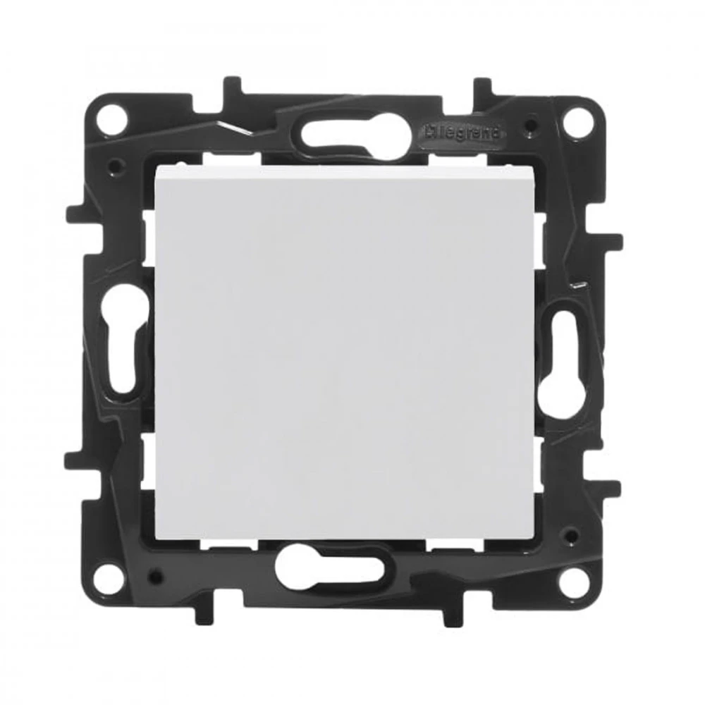 Legrand Переключатель одноклавишный крестовой Niloe Step 10А винт.клеммы Белый 863107