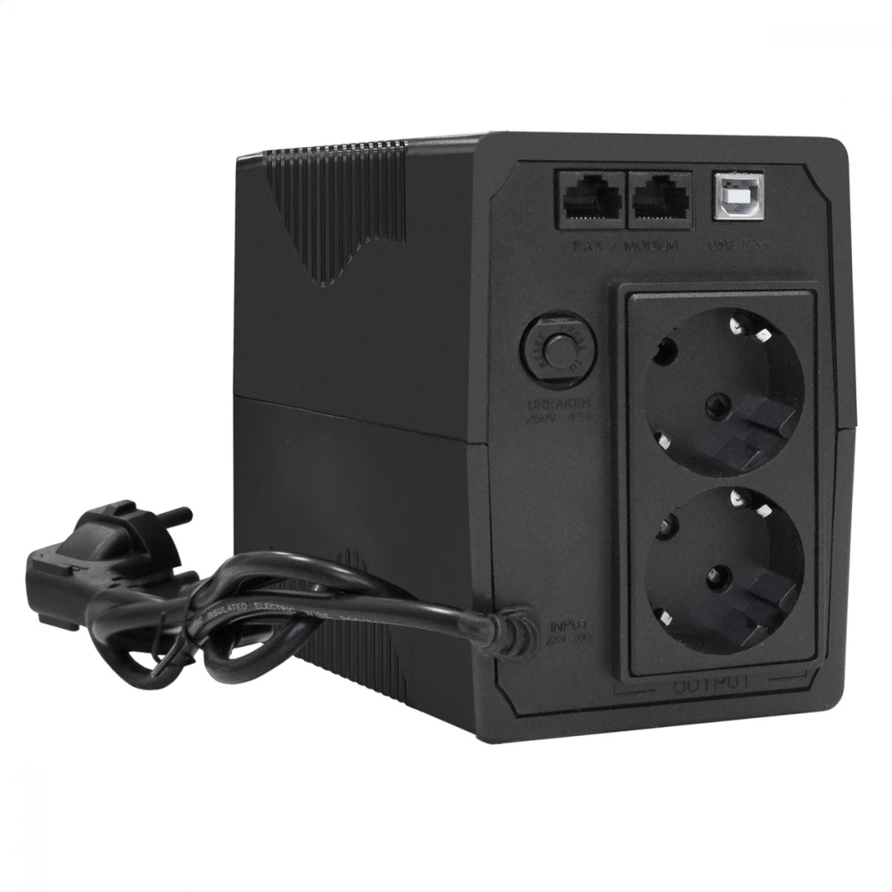 Источник бесперебойного питания ExeGate Power Back BNB-650.LED.AVR.2SH.RJ.USB EP285555RUS Линейно-интерактивные, Напольный (Tower), 650 ВА, 360 Вт
