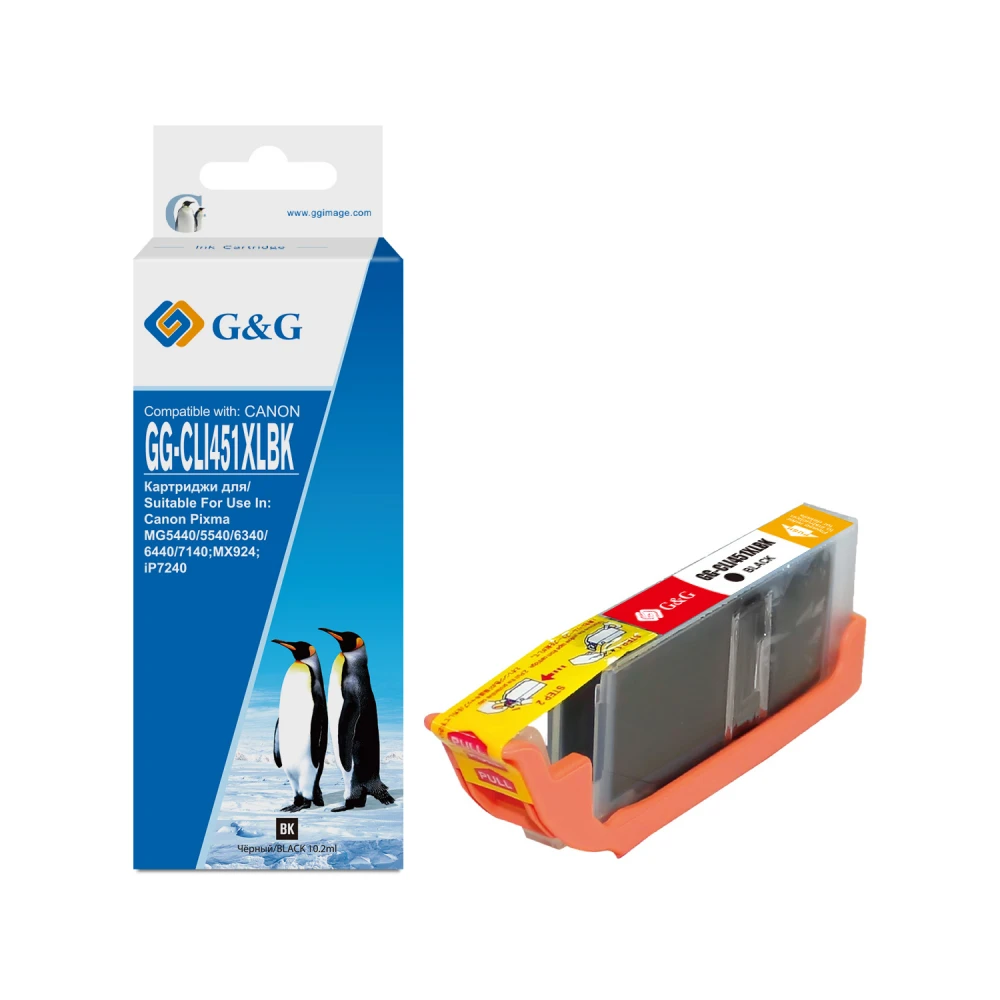 Струйный картридж G&G GG-CLI451XLBK