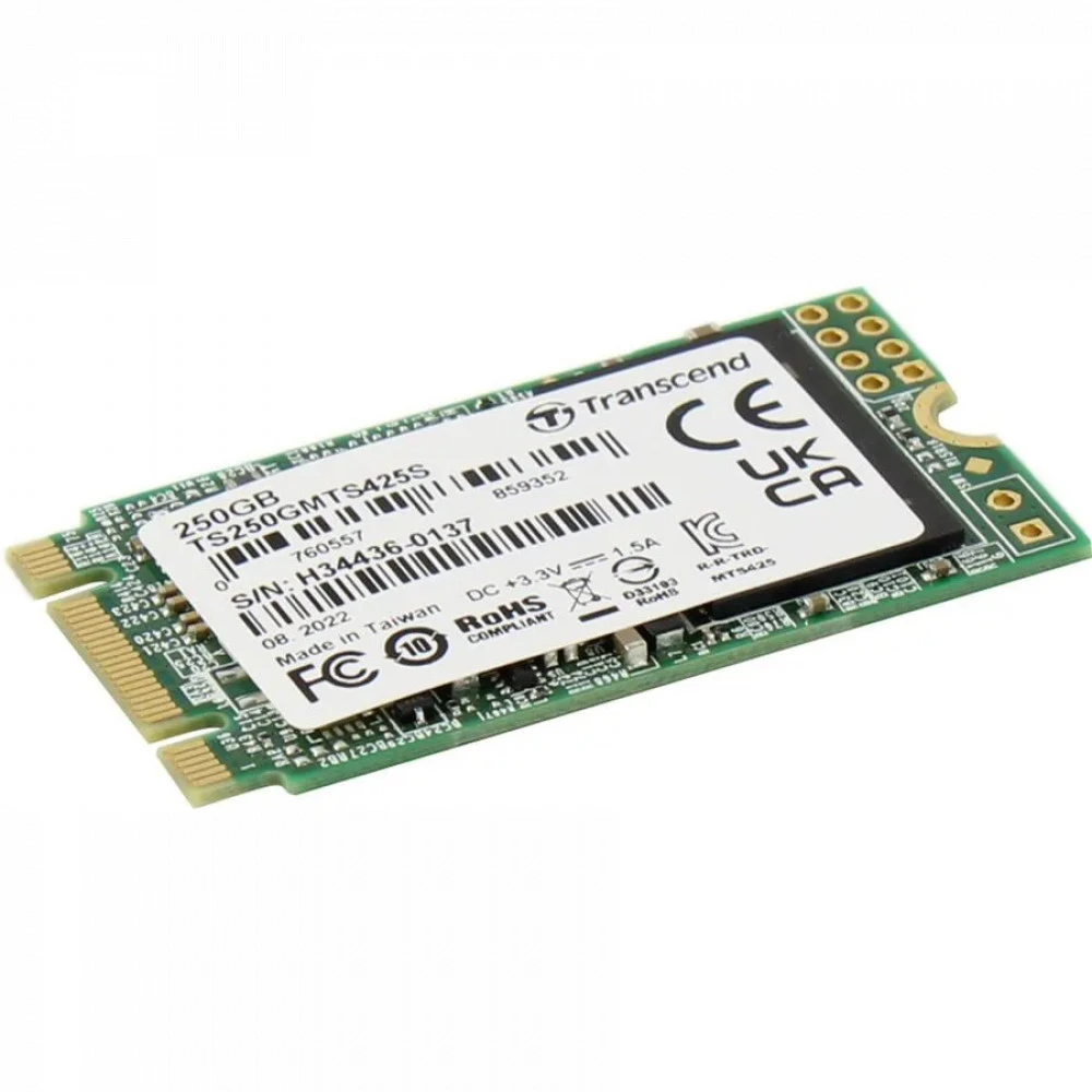 Жесткий диск Transcend 425S TS250GMTS425S SSD (твердотельные), 250 ГБ, M.2, SATA