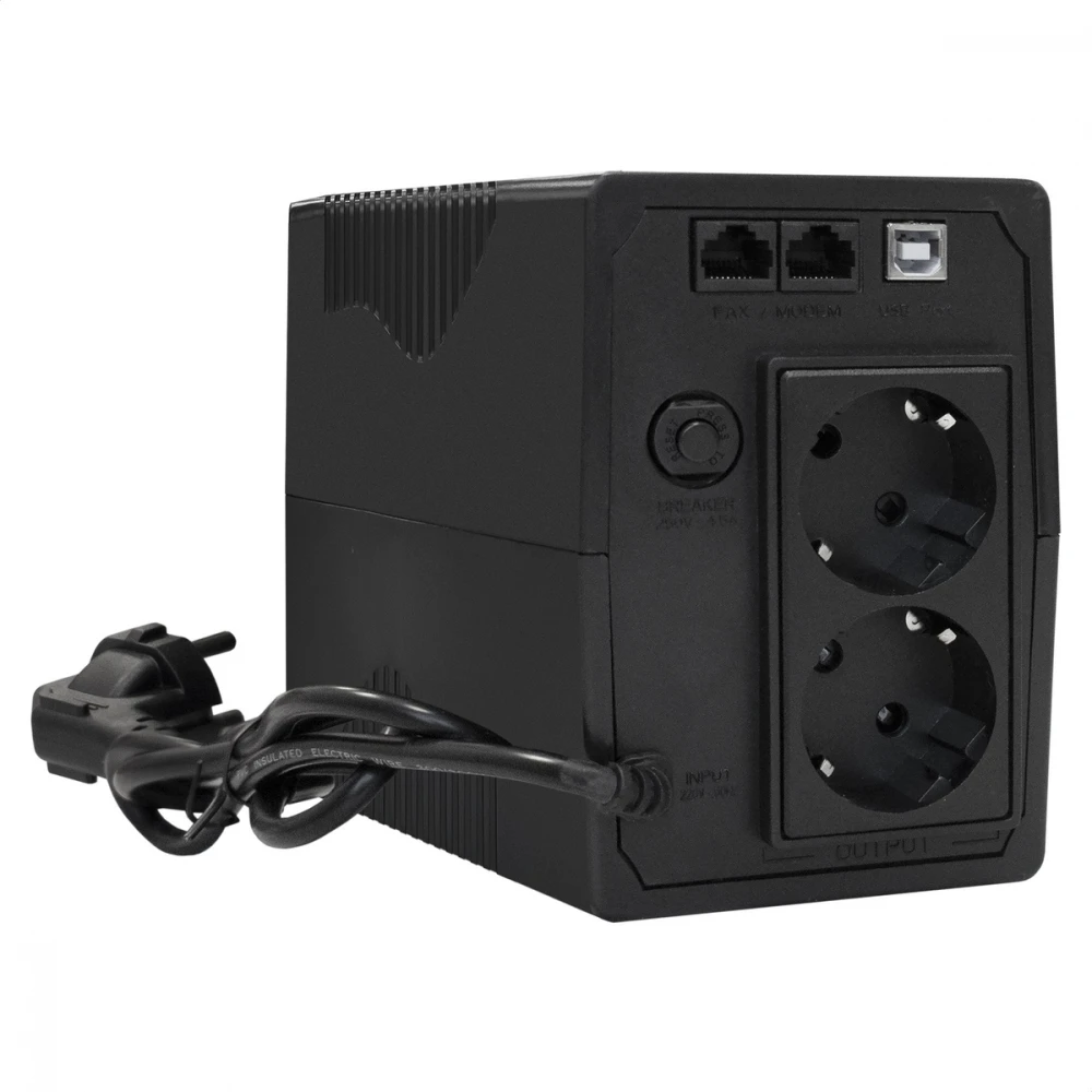 Источник бесперебойного питания ExeGate SpecialPro UNB-600.LED.AVR.2SH.RJ.USB EX292764RUS Линейно-интерактивные, Напольный (Tower), 600 ВА, 360 Вт