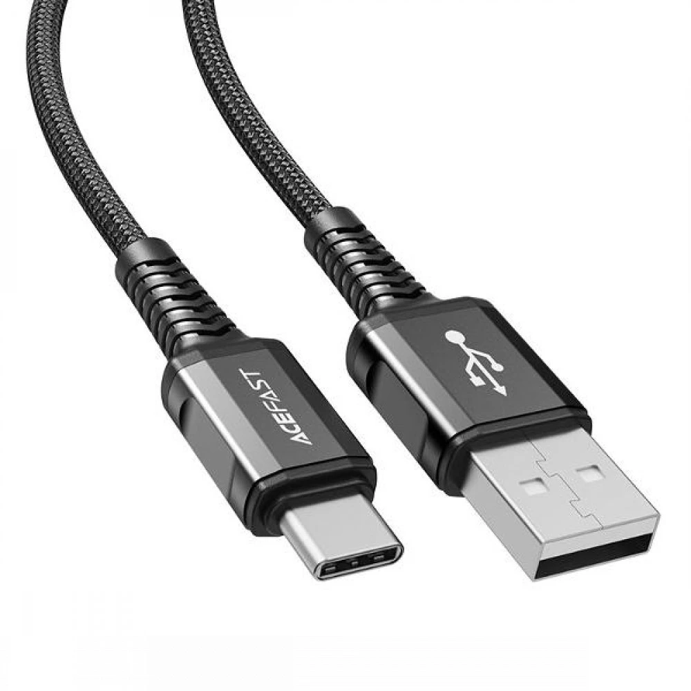 Кабель интерфейсный Acefast AF-C1-04-BK USB Type A - USB Type C