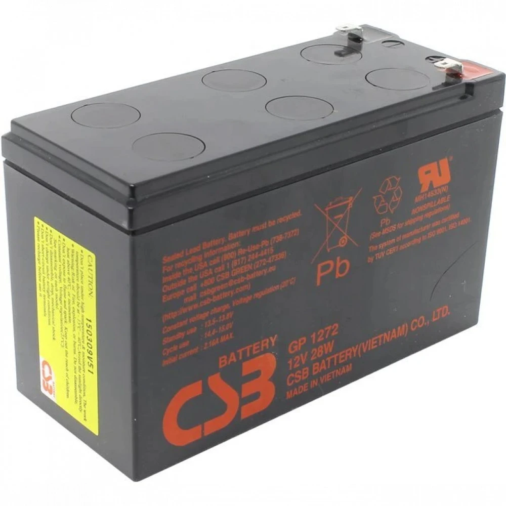 Сменные аккумуляторы АКБ для ИБП CSB GP1272 F1 GP1272 F1 (12V28W) CSB 12 В