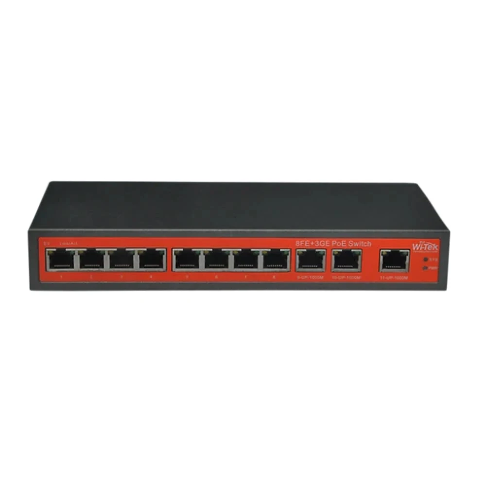 Коммутатор Wi-Tek WI-PS311G-24V 100 Base-T (100 мбит/с)