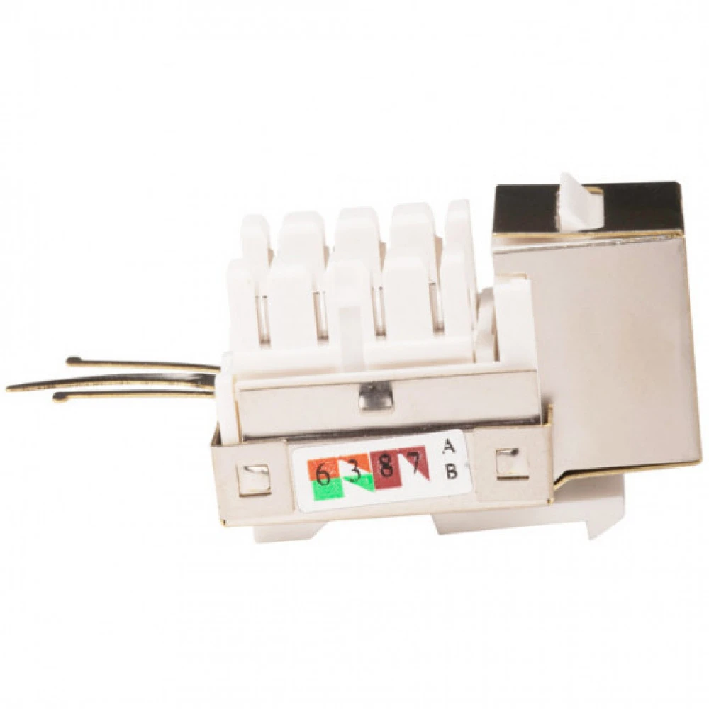 Коннектор WRline Вставка Keystone Jack RJ-45 90 градусов категория 5e экранированная WR-KJ-RJ45-C5E-SH-90