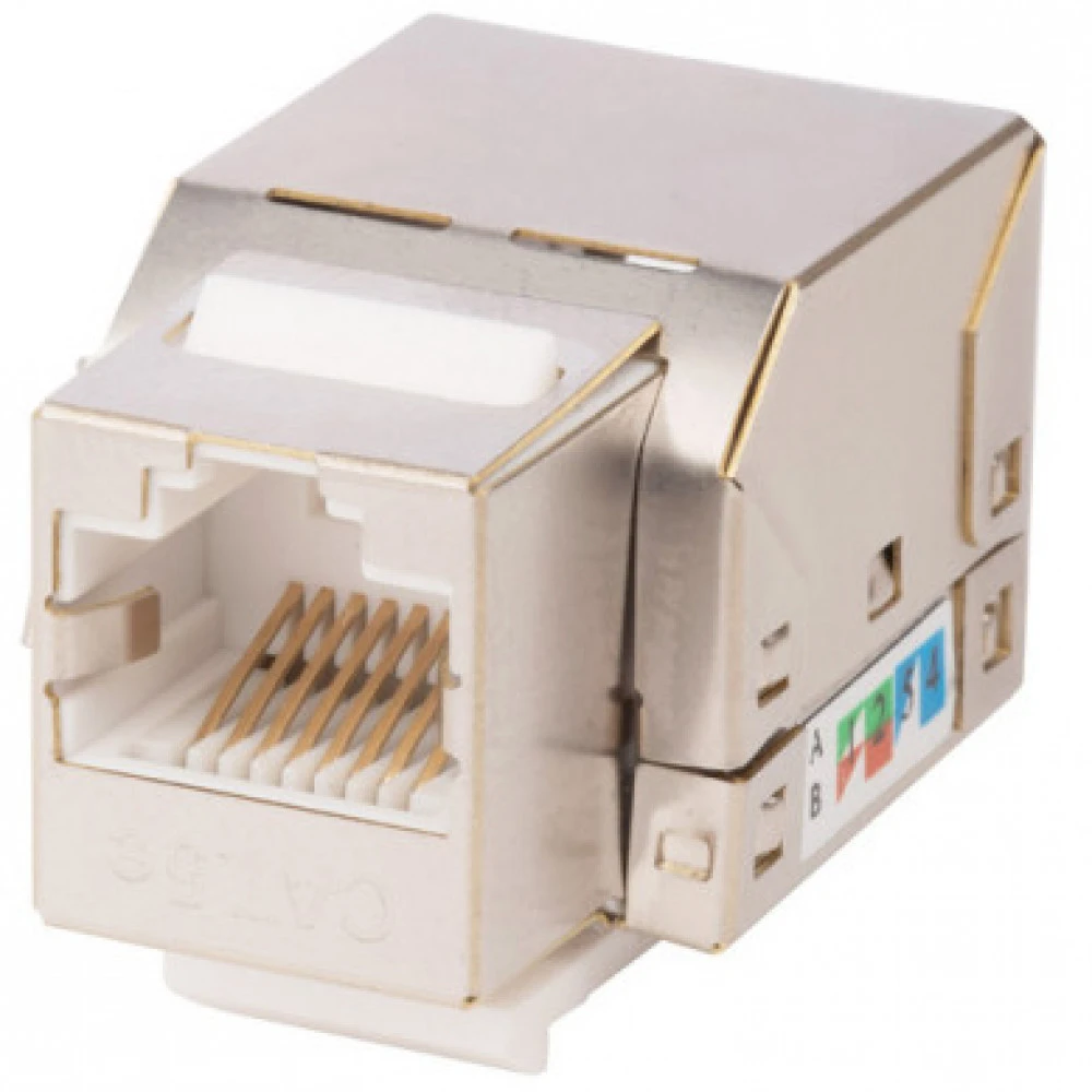 Коннектор WRline Вставка Keystone Jack RJ-45 90 градусов категория 5e экранированная WR-KJ-RJ45-C5E-SH-90