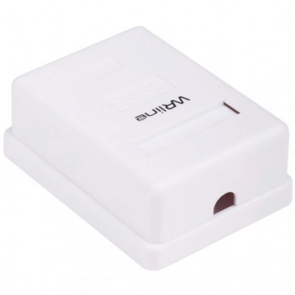 Сетевая розетка Hyperline Розетка компьютерная RJ-45 категория 5e неэкранированная одинарная внешняя WR-WS-8P8C-C5E-1