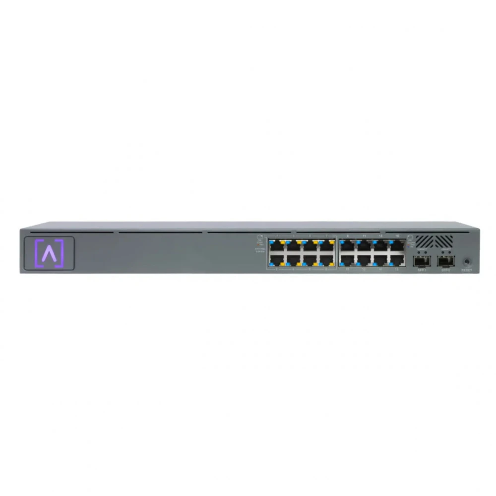 Коммутатор Alta Labs S16-POE 1000 Base-T (1000 мбит/с), 2 SFP порта