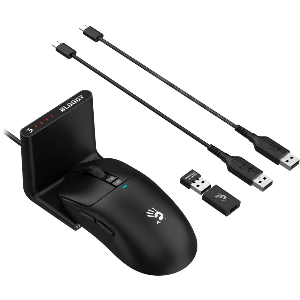 Мышь Bloody R72 Pro Duo Black R72 PRO DUO BLACK Игровые, Беспроводная