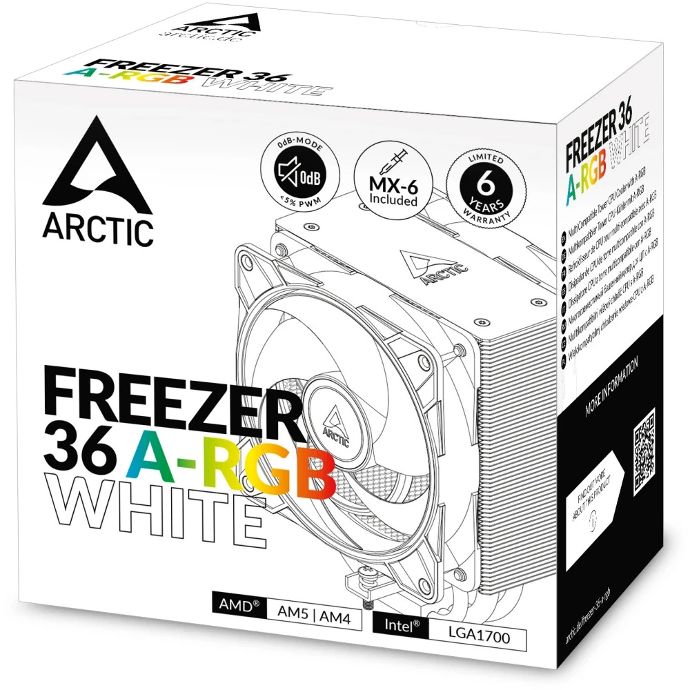 Система охлаждения ARCTIC Freezer 36 A-RGB White ACFRE00125A Для процессора