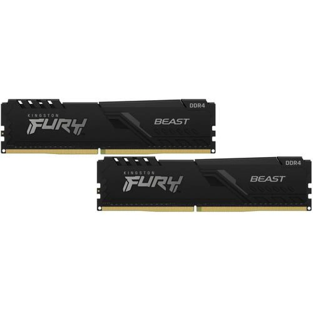 ОЗУ Kingston Fury Beast KF432C16BB1K2/32WP DIMM, DDR4, 32 Гб (2 х 16 Гб), 3200 МГц