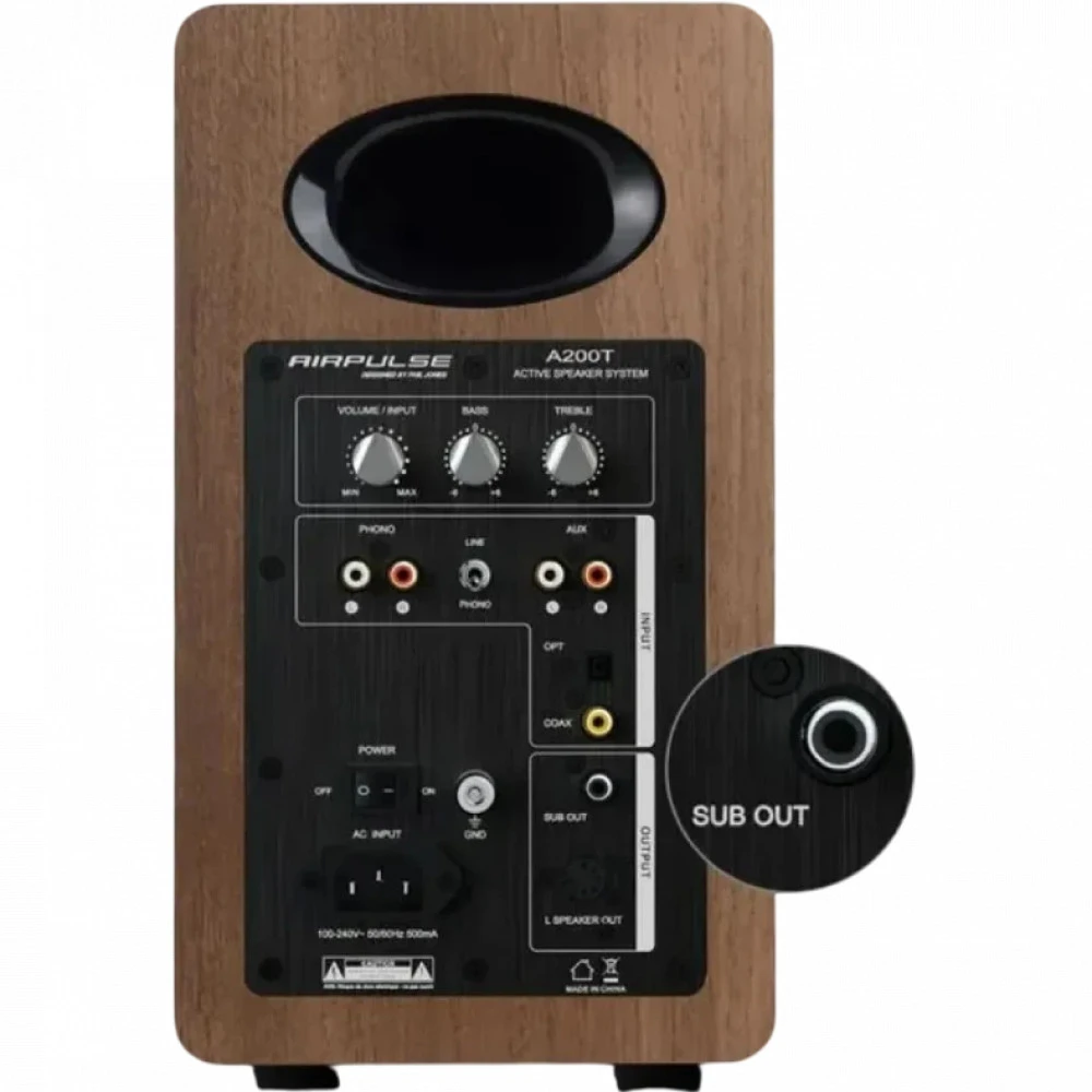 Компьютерные колонки Edifier AirPulse A200T Walnut A200T WALNUT Дерево