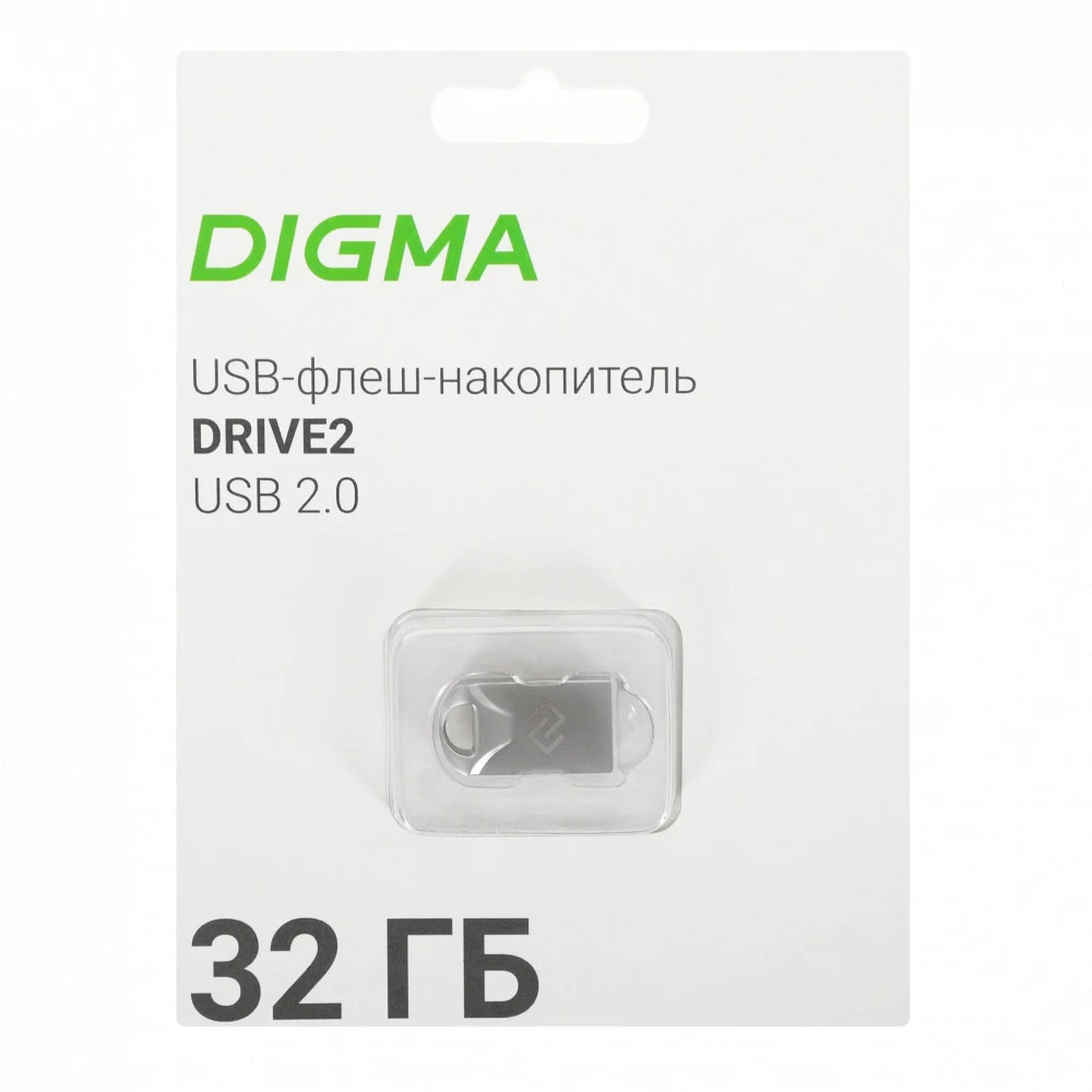 USB флешка (Flash) Digma DRIVE2 DGFUM032A20SR 32 ГБ