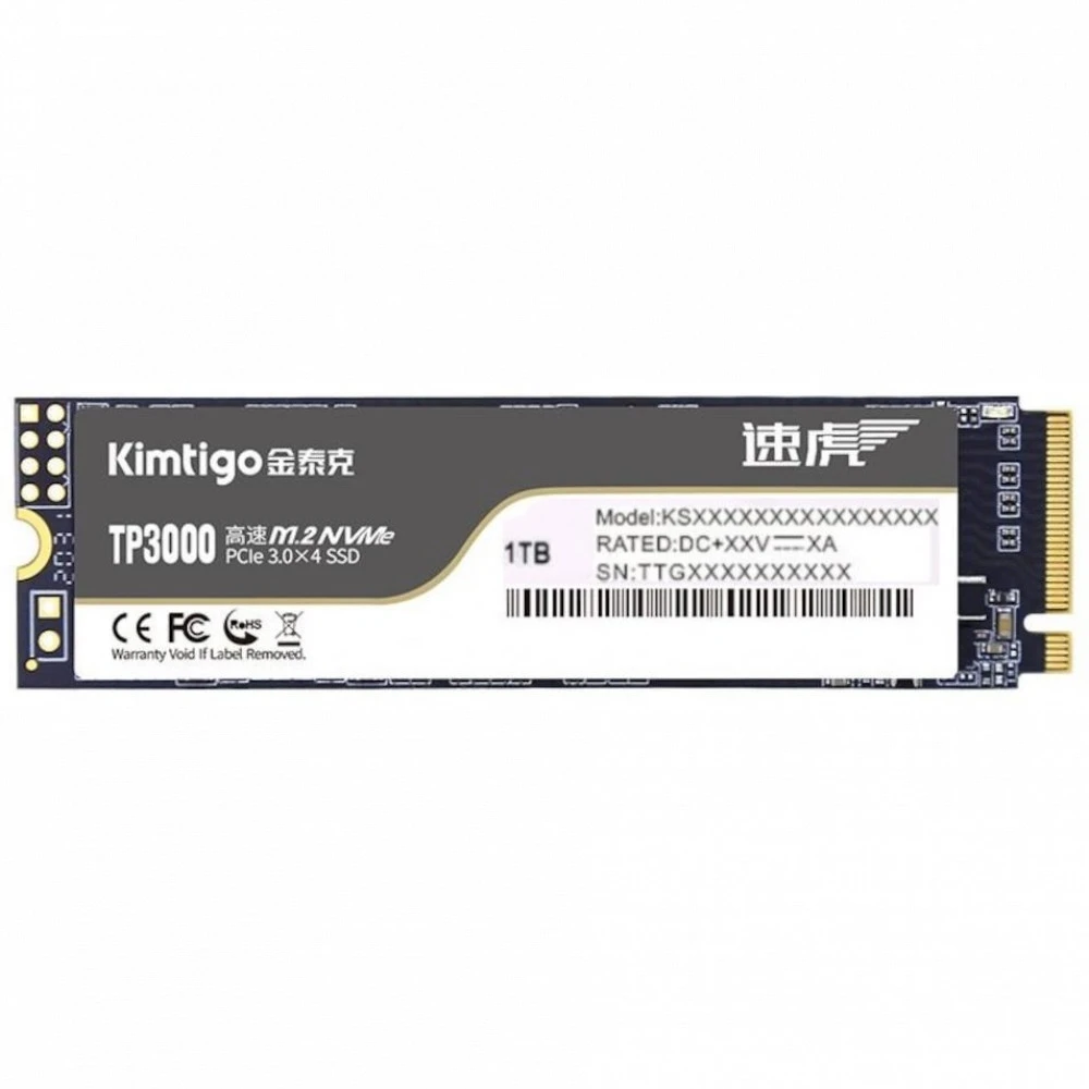 Жесткий диск Kimtigo TP3000 1Tb (OEM) SSD (твердотельные), 1 ТБ, M.2, PCIe
