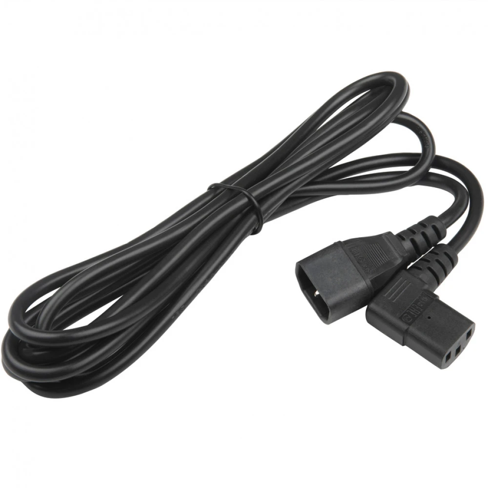 Кабель питания Hyperline PWC-IEC13A-IEC14-3.0-BK