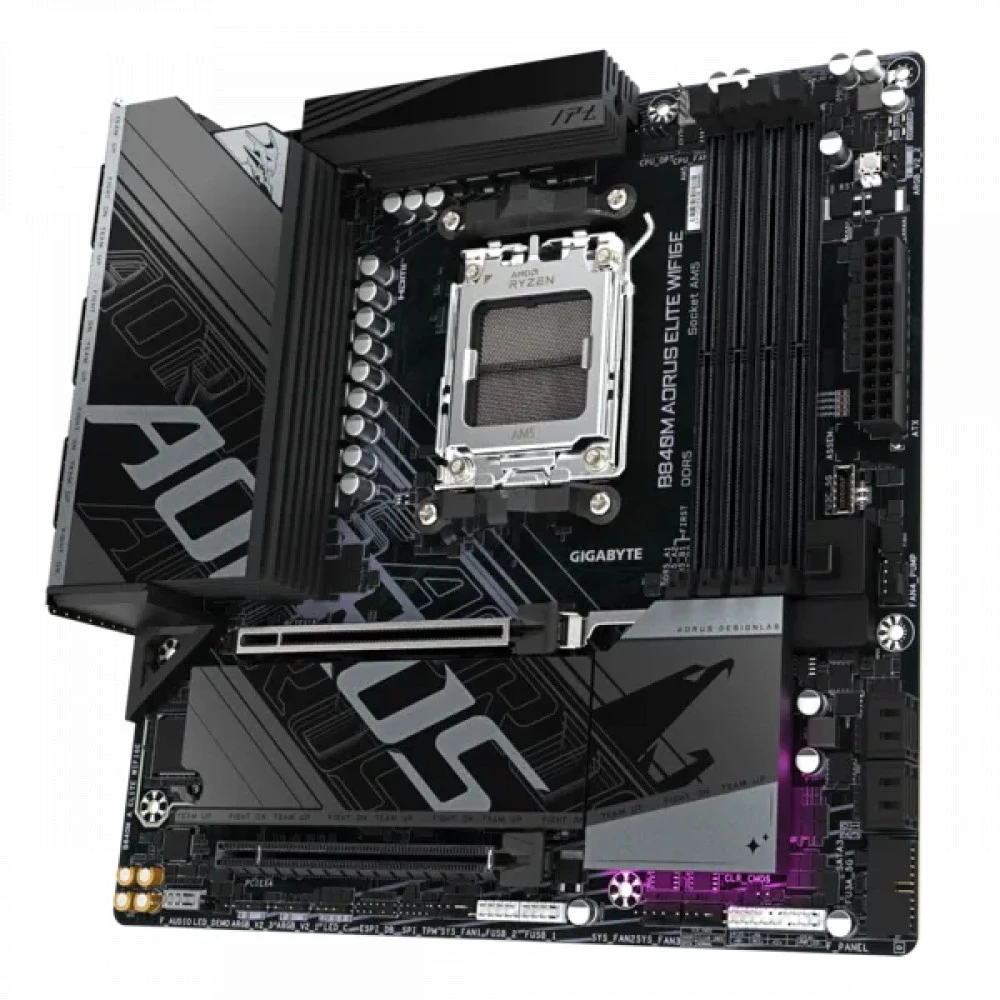 Материнская плата Gigabyte B840M AORUS ELITE WIFI6E Micro-ATX, AMD AM5