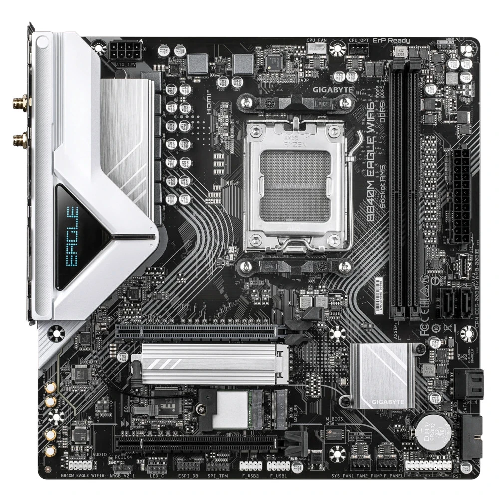 Материнская плата Gigabyte B840M EAGLE WIFI6 Micro-ATX, AMD AM5