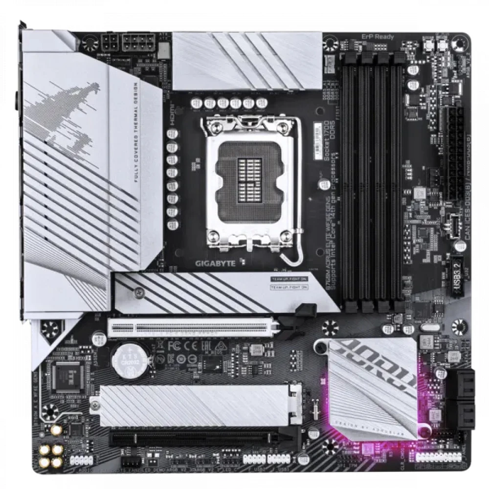 Материнская плата Gigabyte B760M AORUS ELITE WIFI6E GEN5 Micro-ATX, LGA 1700