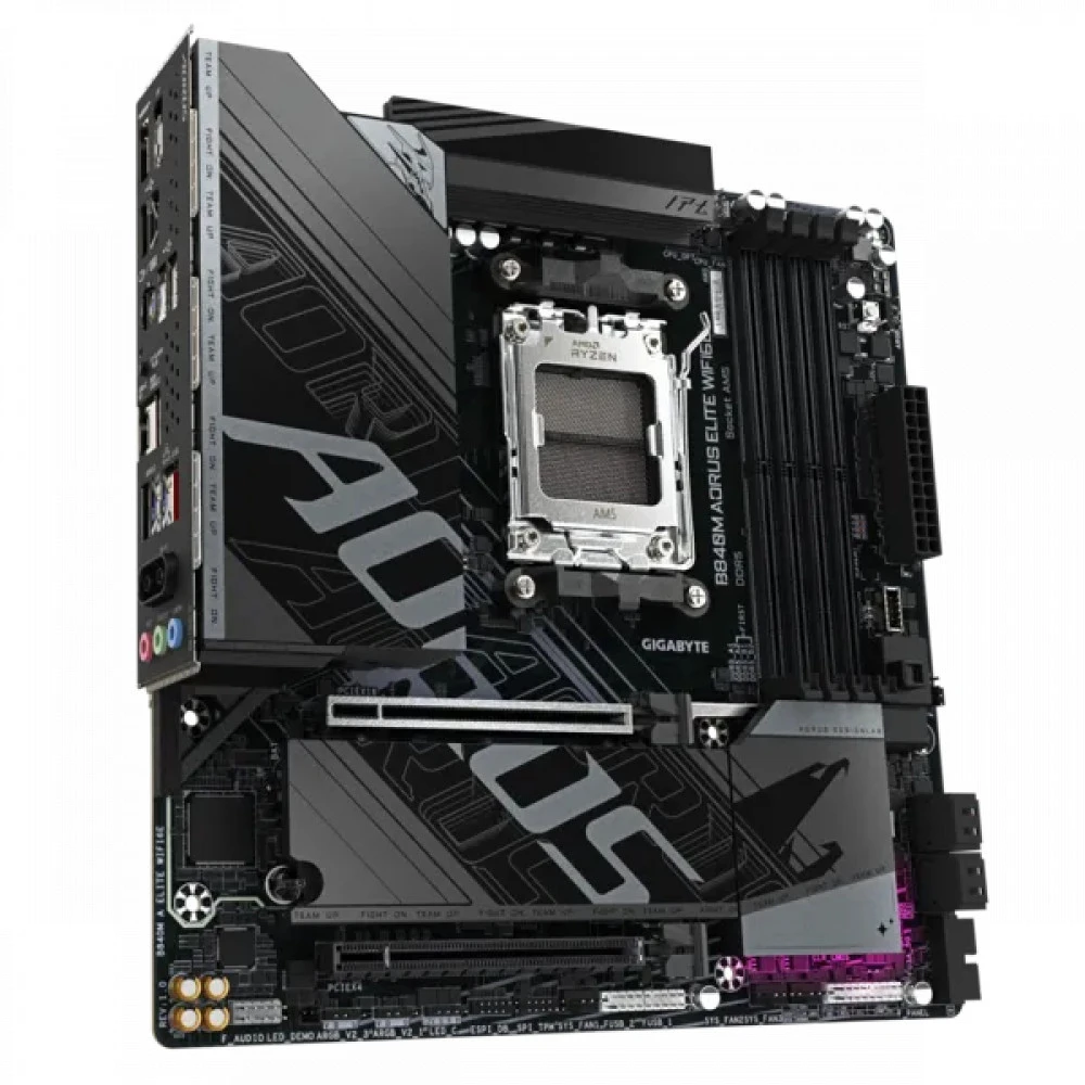 Материнская плата Gigabyte B840M AORUS ELITE WIFI6E (REV.1.0) Micro-ATX, AMD AM5