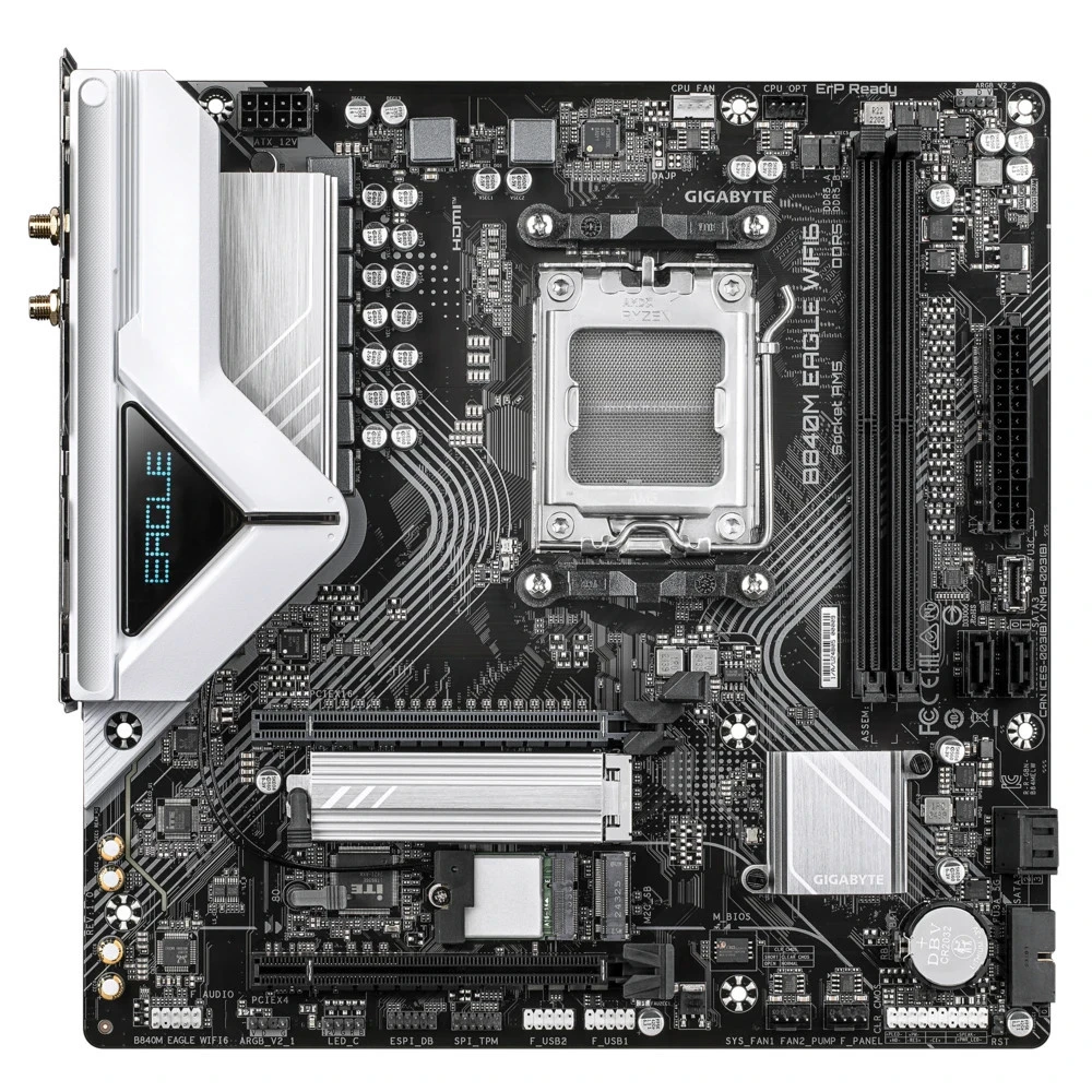 Материнская плата Gigabyte B840M EAGLE WIFI6 (REV 1.1) Micro-ATX, AMD AM5
