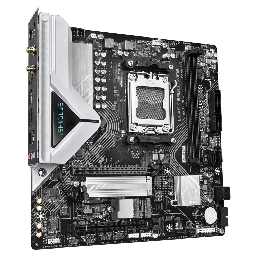 Материнская плата Gigabyte B840M EAGLE WIFI6 (REV 1.1) Micro-ATX, AMD AM5