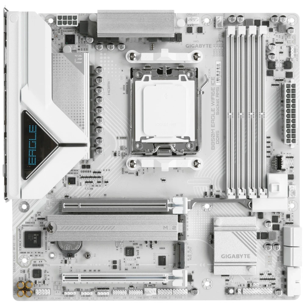 Материнская плата Gigabyte B850M EAGLE WIFI6E ICE (REV1.0) Micro-ATX, AMD AM5
