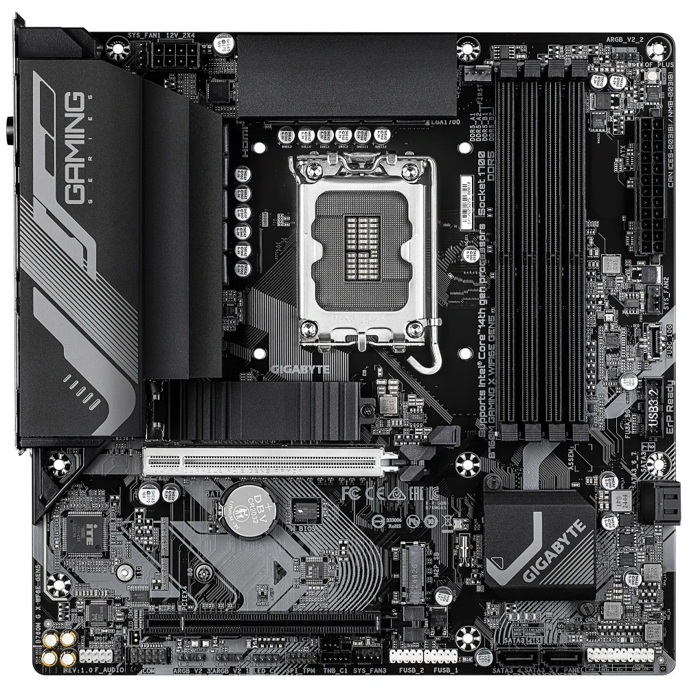 Материнская плата Gigabyte B760 GAMING X WIFI6E GEN5 (REV1.0) Micro-ATX, LGA 1700