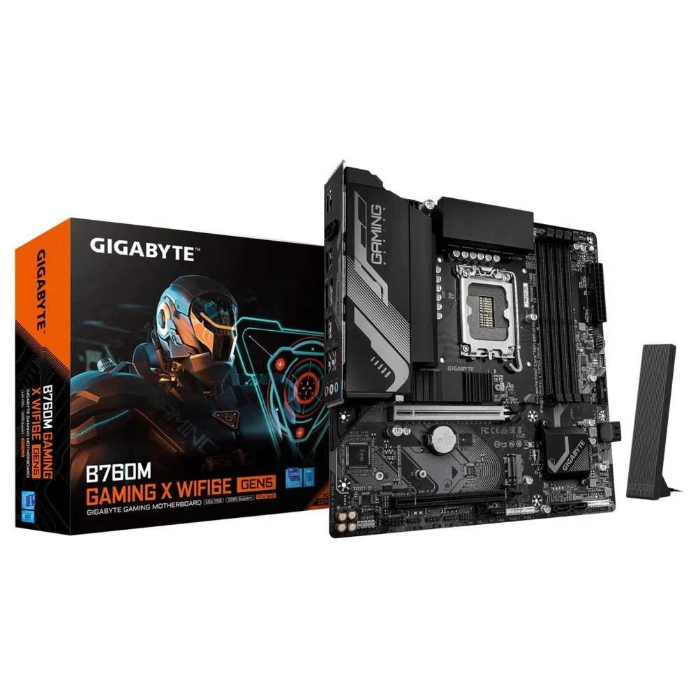 Материнская плата Gigabyte B760 GAMING X WIFI6E GEN5 (REV1.0) Micro-ATX, LGA 1700